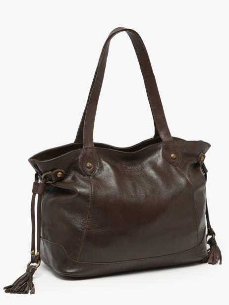 Sac Porté épaule Cow Cuir Basilic pepper Marron cow 155N vue secondaire 1