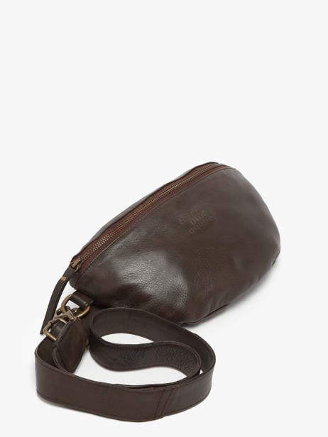 Sac Banane Cow Cuir Basilic pepper Marron cow BCOW55 vue secondaire 1