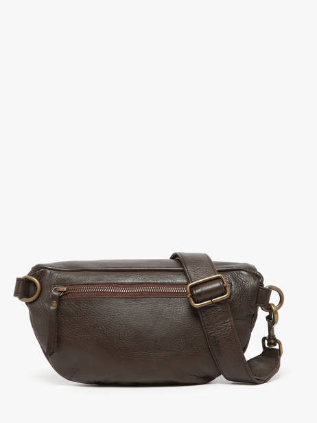 Sac Banane Cow Cuir Basilic pepper Marron cow BCOW55 vue secondaire 3