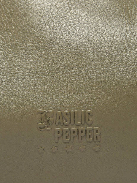 Porte-monnaie Cuir Basilic pepper Vert cow BCOW99 vue secondaire 3