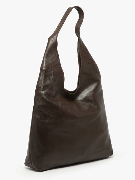 Sac Porté épaule Cow Cuir Basilic pepper Marron cow BCOW2L vue secondaire 1