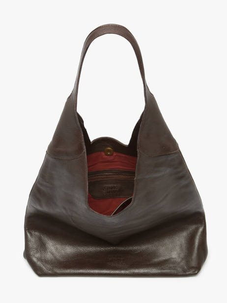 Sac Porté épaule Cow Cuir Basilic pepper Marron cow BCOW2L vue secondaire 2
