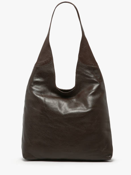 Sac Porté épaule Cow Cuir Basilic pepper Marron cow BCOW2L vue secondaire 3