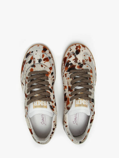 Sneakers Aslan En Cuir Semerdjian Multicolore women ASLAN vue secondaire 4