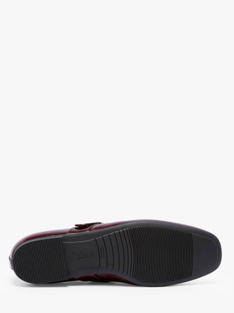 Ballerines En Cuir Gabor Rouge women 25 vue secondaire 5