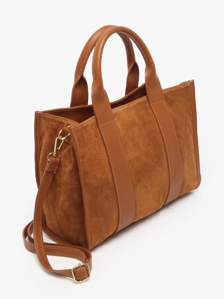 Sac Porté Main Velvet Caviar Milano Marron velvet caviar VC25063 vue secondaire 2