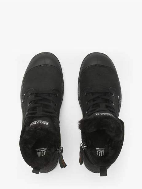 Bottines Pampa Hi Zip Wl En Cuir Palladium Noir women 95982010 vue secondaire 4