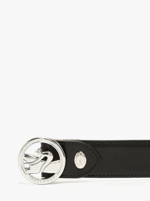 Longchamp Ceinture la médaille Ceinture Noir