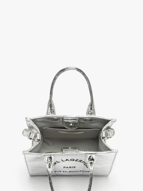 Sac Bandoulière Rsg Métalissé Karl lagerfeld Argent rsg A4W50059 vue secondaire 3