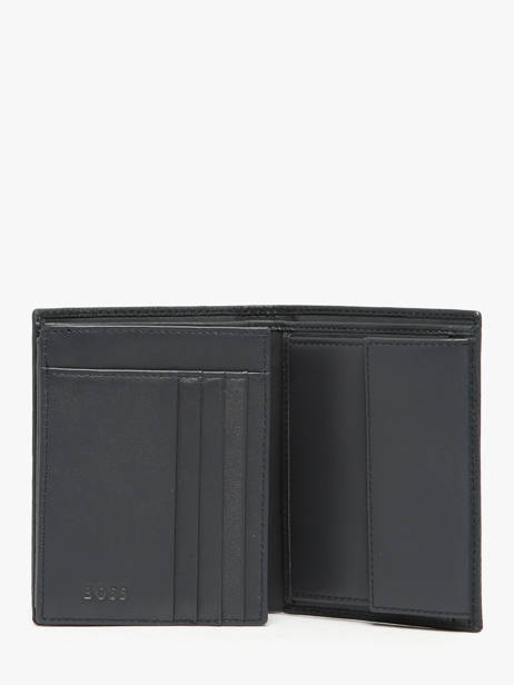 Portefeuille Porte-monnaie Cuir Hugo boss Bleu grained HLO416N vue secondaire 1