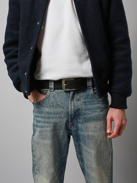 Ceinture Ajustable Von dutch Noir belt HUTCH vue secondaire 1