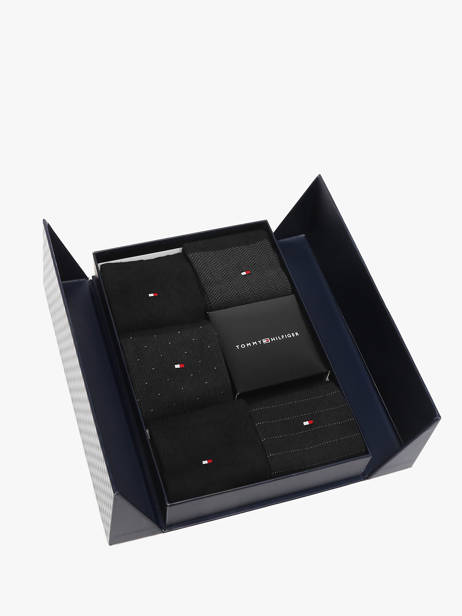 Chaussettes Homme 5 Paires Boîte Cadeau Tommy hilfiger Noir socks 71235374 vue secondaire 2