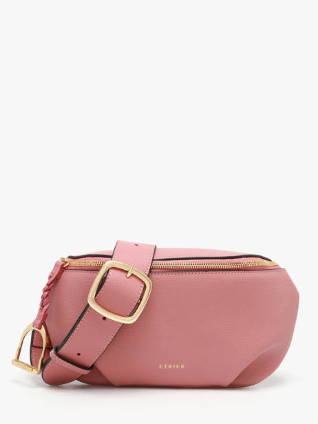 Sac Banane Torsade Cuir Etrier Rose torsade ETOS022M