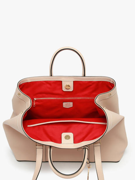 Cabas Belleville Cuir Lancel Beige belleville A13738 vue secondaire 4