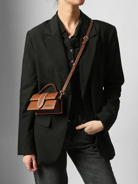 Sac Bandoulière D'occasion Mini Bambino Cuir Jacquemus Marron second life 1560098 vue secondaire 1