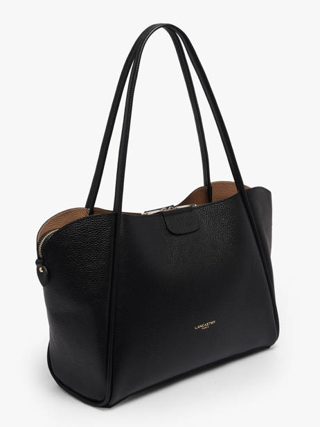 Sac Porté épaule Ida Double Cuir Lancaster Noir ida double 86 vue secondaire 2