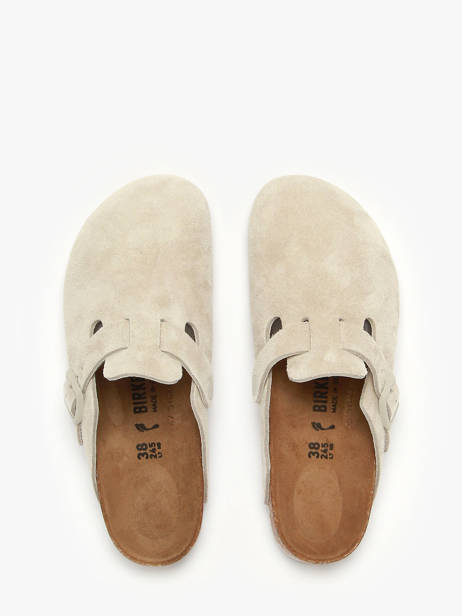 Mules En Cuir Birkenstock Blanc women 1031662 vue secondaire 3