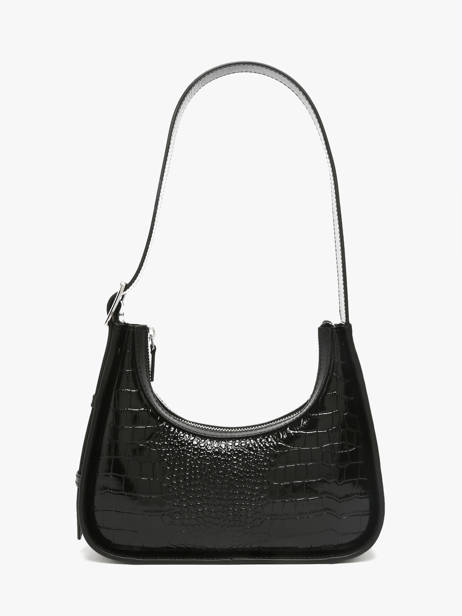 Sac Porté épaule Croco Vernis Paul marius Noir croco vernis VICTXCRV