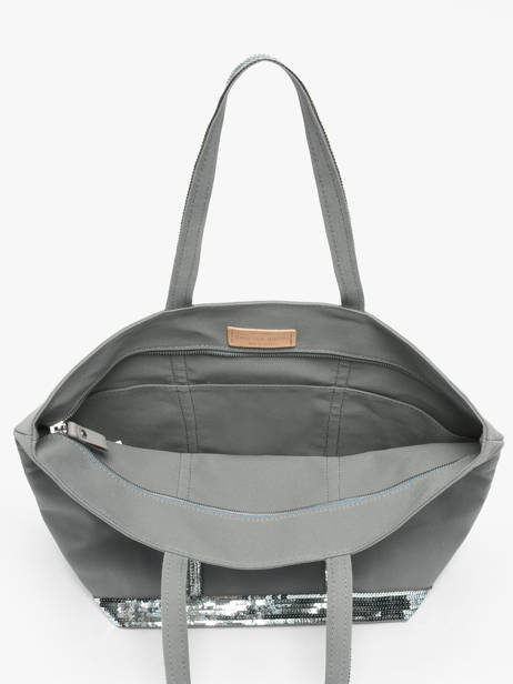 Le Cabas L Zippé Paillettes Vanessa bruno Gris cabas 1V40409 vue secondaire 3