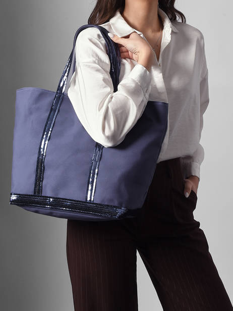 Le Cabas L Paillettes Vanessa bruno Violet cabas 1V40315 vue secondaire 1