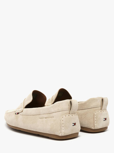 Mocassins En Cuir Tommy hilfiger Beige men 5789ACI vue secondaire 3