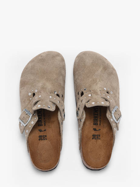 Mules En Cuir Birkenstock Marron women 1030418 vue secondaire 3