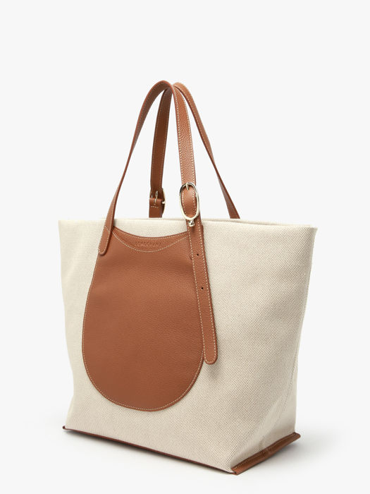 Longchamp Le foulonné toile Besaces Marron