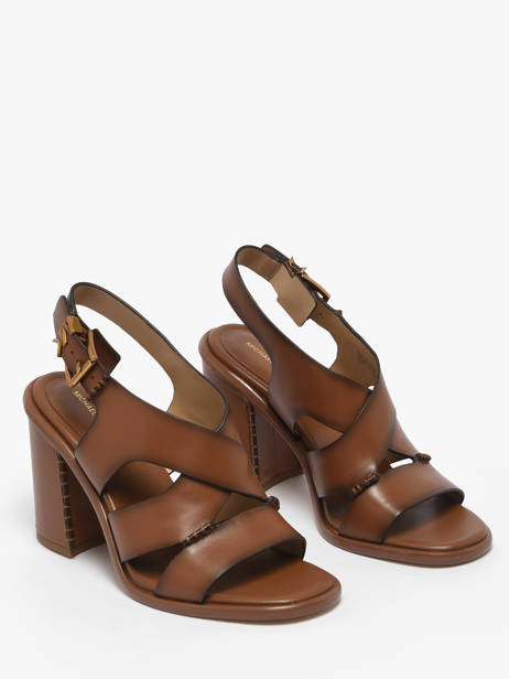 Sandales à Talon En Cuir Michael kors Marron women VHS3L230 vue secondaire 1