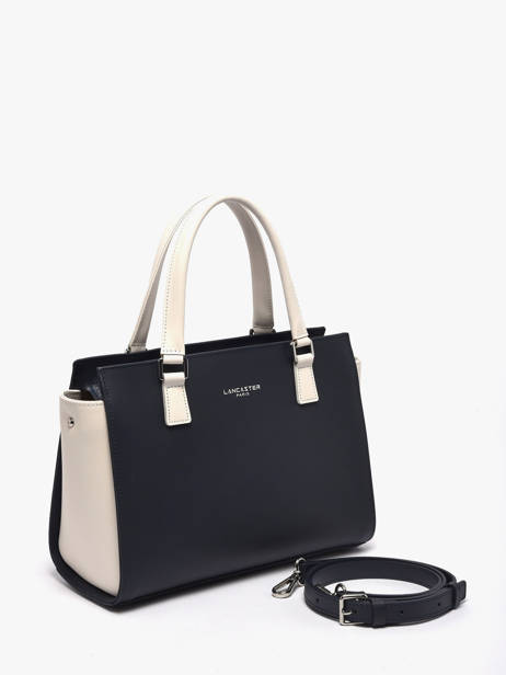 Sac Trapèze Smooth Cuir Lancaster Bleu smooth 3 vue secondaire 2