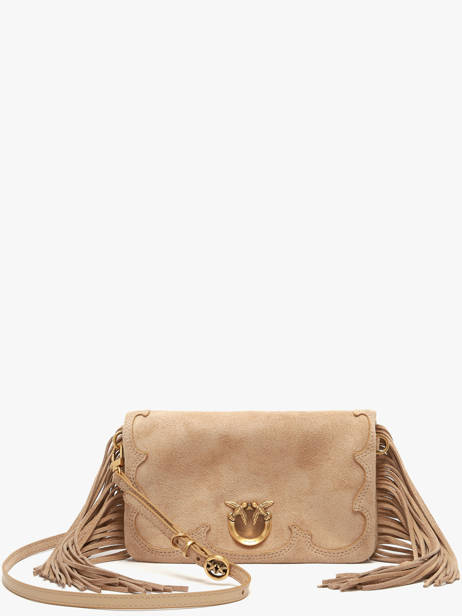 Sac Bandoulière Love Bag Soft Cuir Pinko Beige love bag soft 6023A39A