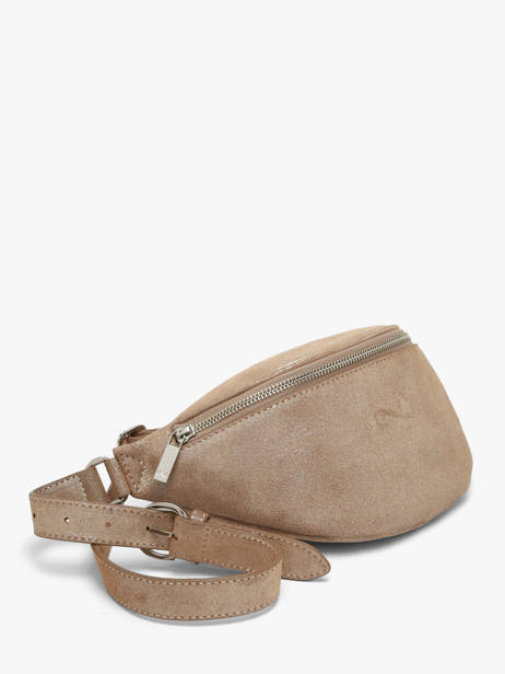 Sac Banane Small Derby Glitter Cuir Nathan baume Marron n city 25GT vue secondaire 2