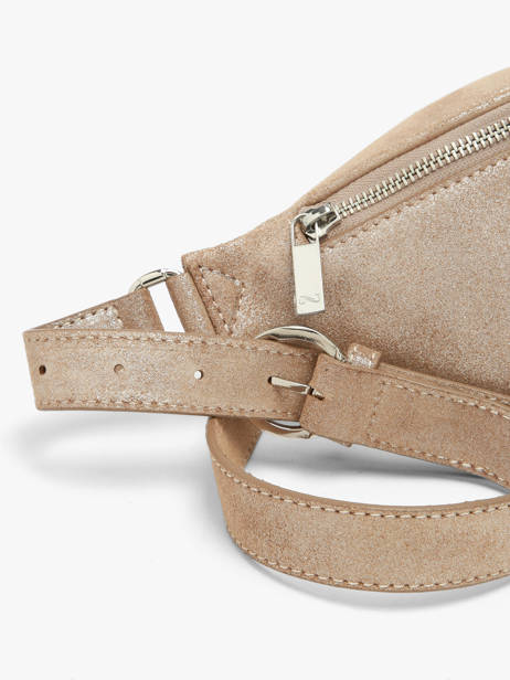 Sac Banane Small Derby Glitter Cuir Nathan baume Marron n city 25GT vue secondaire 3