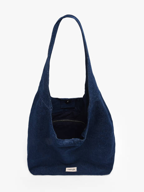 Le Sac Hobo Richelieu Coton Recyclé Rivedroite Bleu timeless RICHETIM vue secondaire 3