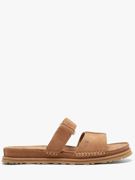 Mules En Cuir Ugg Marron women 1178590