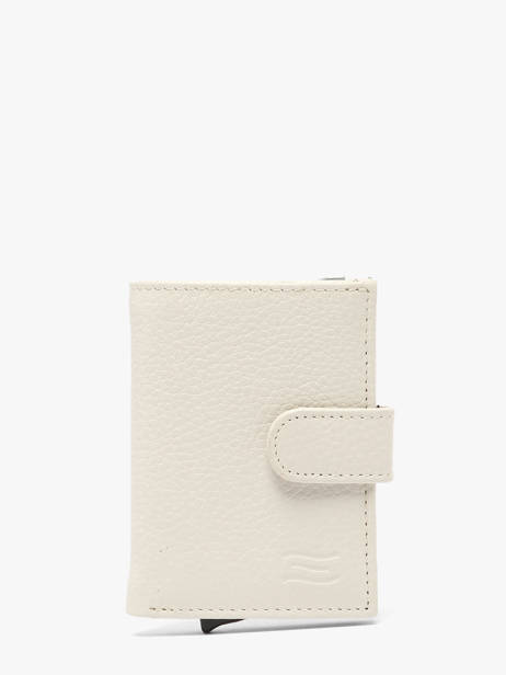 Portefeuille Caviar Cuir Crinkles Beige caviar 14600