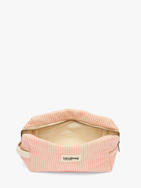Trousse De Toilette Hindbag Rose tressage TS vue secondaire 1