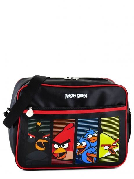 Sac Bandoulière Angry birds Noir agr AGR25354