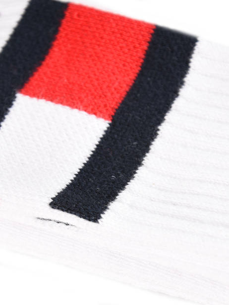 Chaussettes Homme Tommy Logo Tommy hilfiger Blanc socks men 48198501 vue secondaire 1