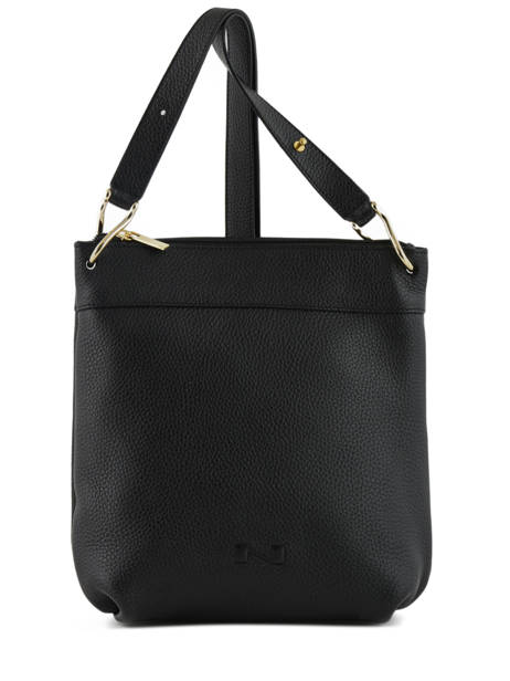 Sac Bandoulière Tiki Mini Cuir Nathan baume Noir victoria N1910586