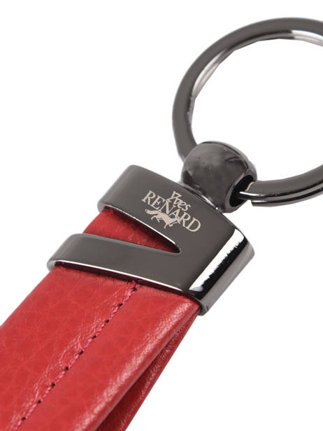 Porte-clefs Cuir Yves renard Rouge foulonne 2328 vue secondaire 2