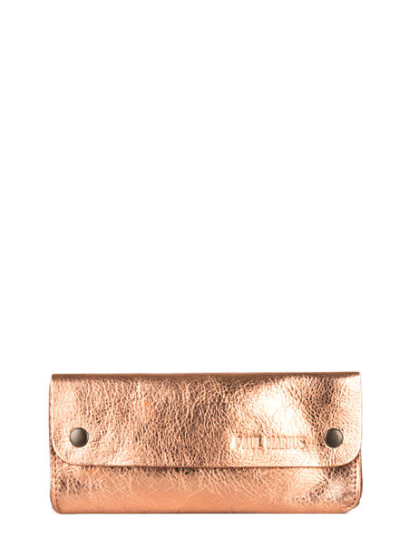 Pouch Leather Paul marius Gold vintage TROUSSE