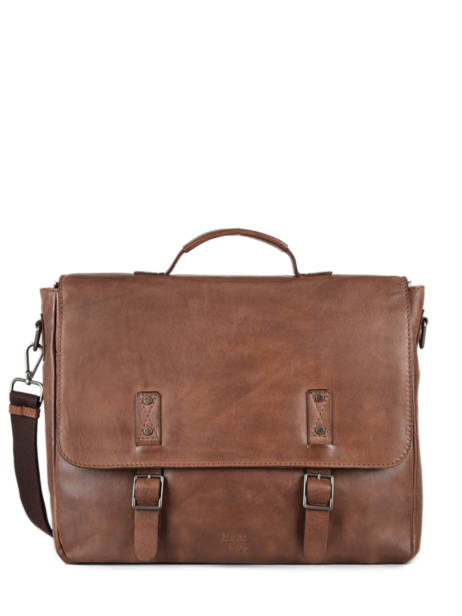 Porte Documents (main) Basilic pepper Marron traveler BTRA02