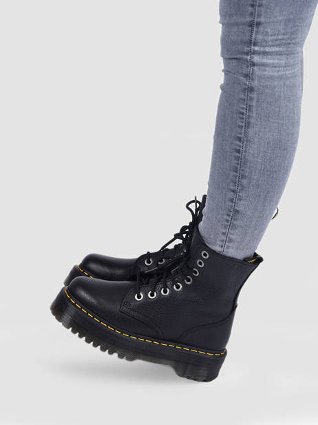 Boots Jadon Soft Pisa En Cuir Dr martens Noir unisex 26378001 vue secondaire 2