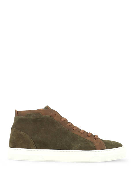 Sneakers Mid Spark En Cuir Schmoove Vert men NQSB0441