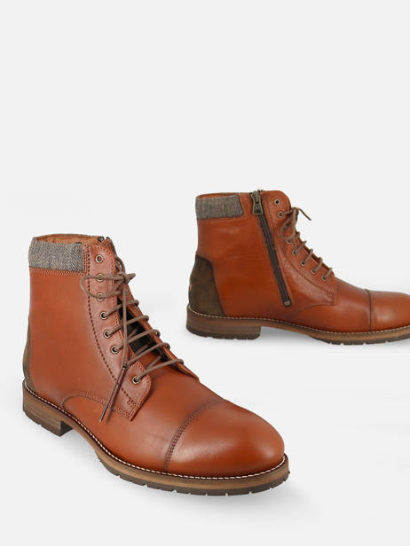 Bottines En Cuir Le formier Marron men NW381 vue secondaire 2