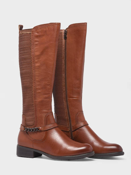 Bottes Cavalières En Cuir En Cuir Tamaris Marron women 29 vue secondaire 3