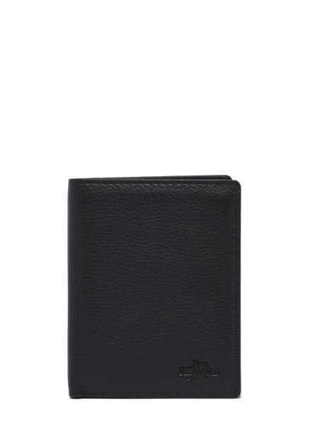 Portefeuille Cuir Yves renard Noir foulonne 23413