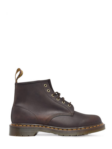 Bottines 101 Dark Brown Crazy Horse En Cuir Dr martens Marron unisex 27761201