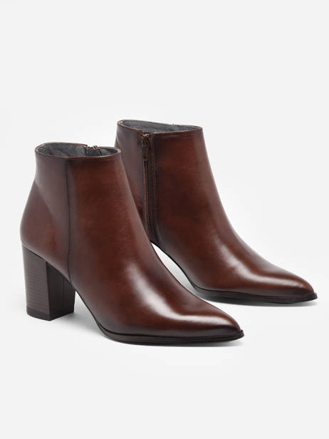 Bottines En Cuir En Cuir Folie's Marron women 302CA vue secondaire 3