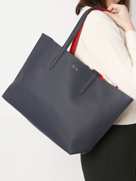 Sac Cabas Anna Reversible Lacoste Bleu anna 18SAXPG6 vue secondaire 1